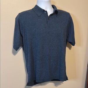 Ponte Vecchio Gray Polo Shirt Classic Knit